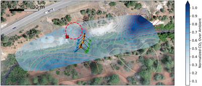 Aerial Survey Robotics in Extreme Environments: Mapping Volcanic CO2 Emissions With Flocking UAVs